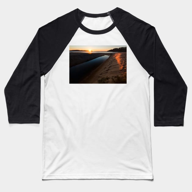 Strip Of Light Baseball T-Shirt by Geoff79